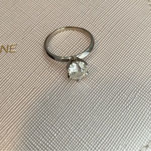 14k Solid White Gold 2 Carat Oval Cut Moissanite Engagement Ring